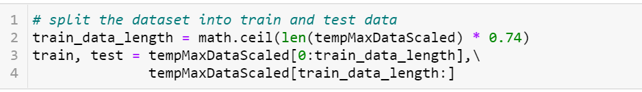 train dataset